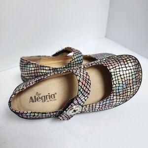 Alegria Mary Jane Shoes Multicolor / Pastel Rainbow Women's Size 39